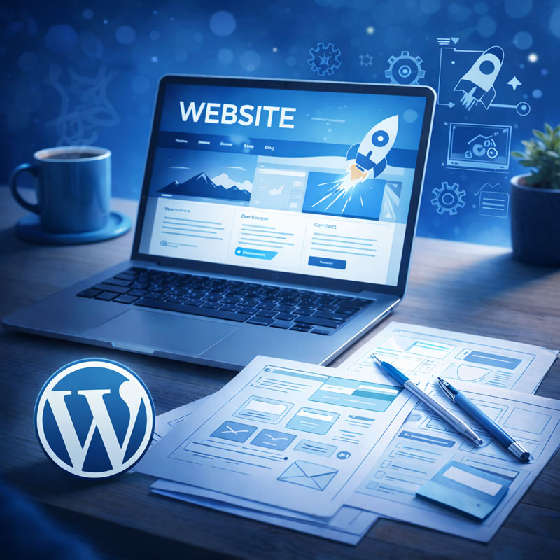 Création d'un site internet Wordpress - Arovio Studio